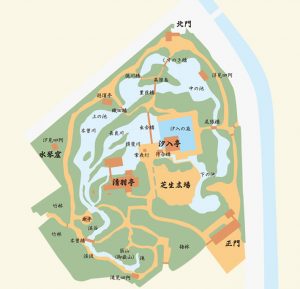 白鳥庭園MAP