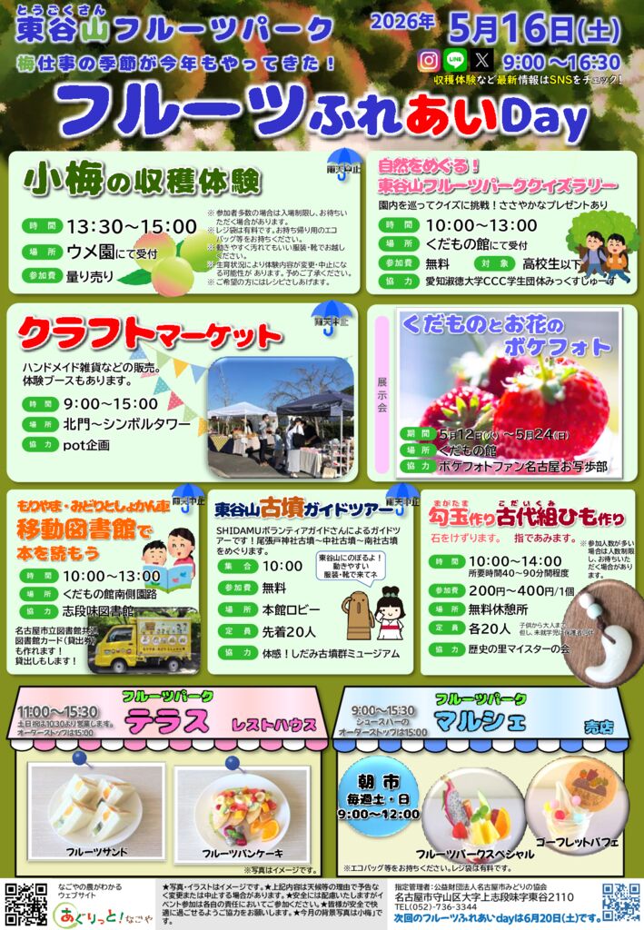 5/16　東谷山フルーツパーク　フルーツふれあいDay