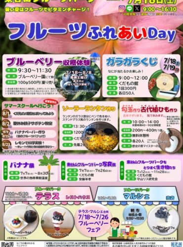 20260718東谷山＿フルーツふれあいDayチラシのサムネイル